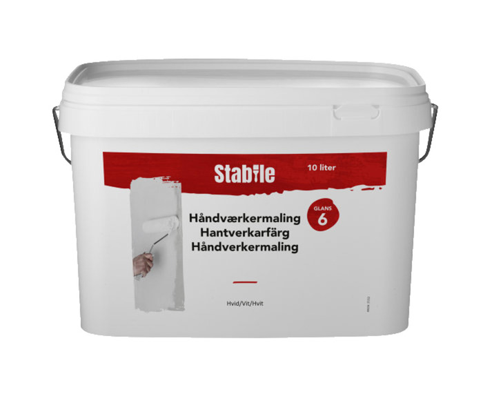 Hantverkarfärg 6 Vit 10 L Stabile